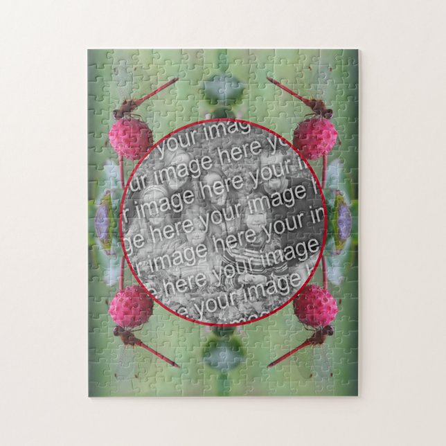 Quebra-cabeça Dragonfly Na Fruta Dogwood Crie Sua Própria Foto (Vertical)