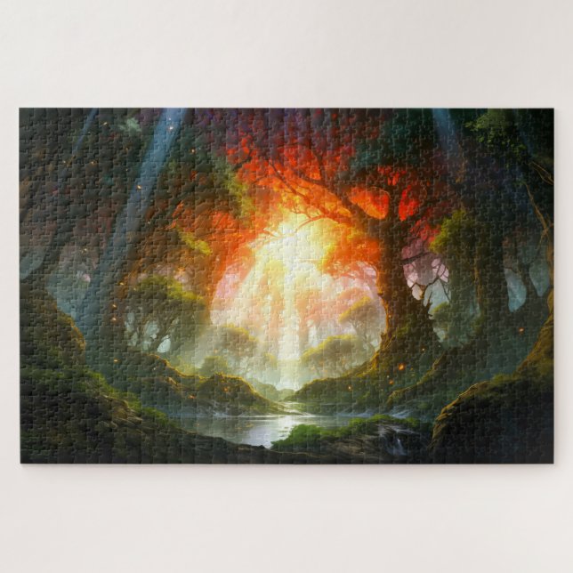Quebra-cabeça Dream Fairy Forest - Fantasy Art (Horizontal)
