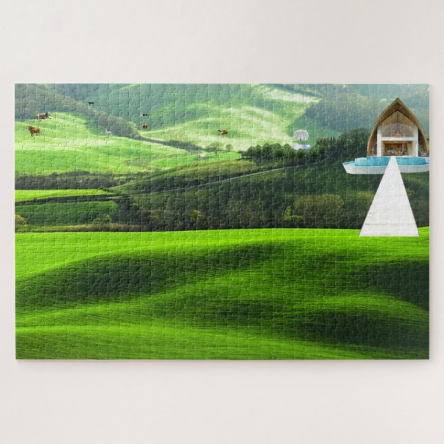 Quebra-cabeça Dream Home nas Colinas Rolling (Horizontal)