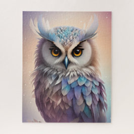 Quebra-cabeça Dreamy Fantasy Owl Soft Pastel Colors