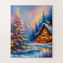 Dreamy Whimsical Mountain Cabine de Natal