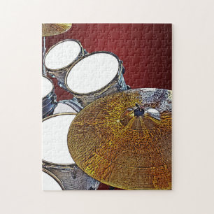 Quebra-cabeça Drummer do Kit de Tambor Snare para Instrumento de