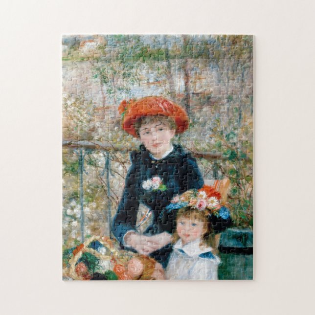 Quebra-cabeça Duas Irmãs no Terrace por Renoir (Vertical)