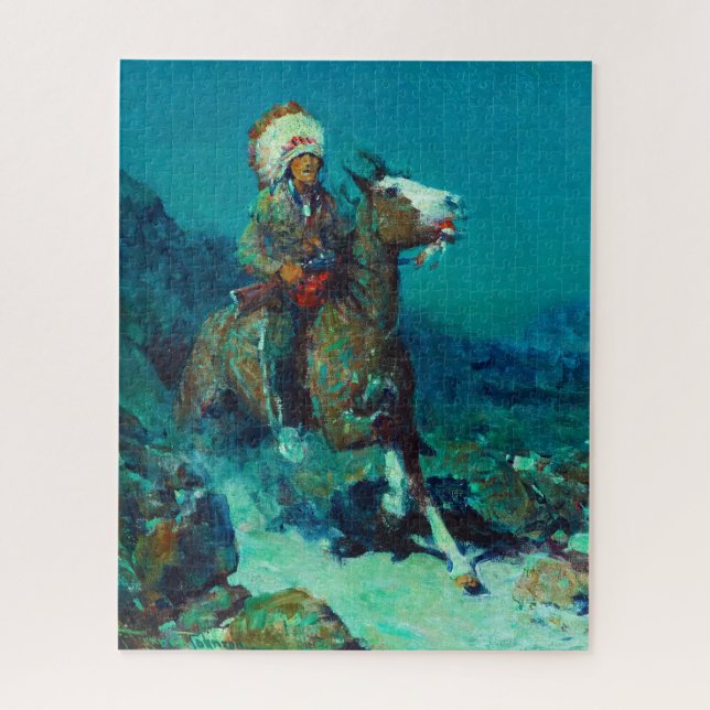 Quebra-cabeça Duas luas por Frank Tenney Johnson (Vertical)