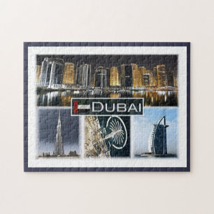 Quebra-cabeça Dubai - Burj Khalifa - torre marina -