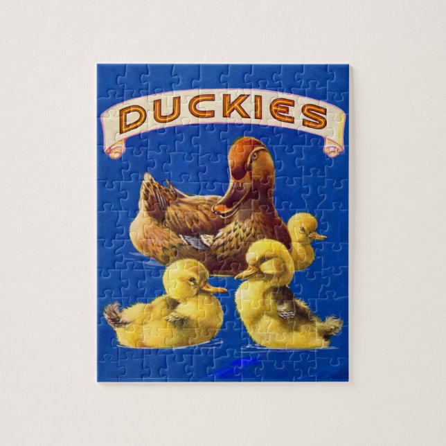Quebra-cabeça Duckies dos anos 30 (Vertical)