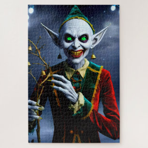 Quebra-cabeça Duende de Natal Assustador