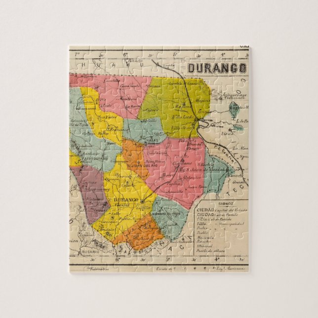 Quebra-cabeça Durango, México (Vertical)