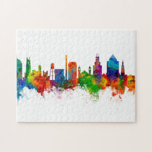 Quebra-cabeça Durham North Carolina Skyline