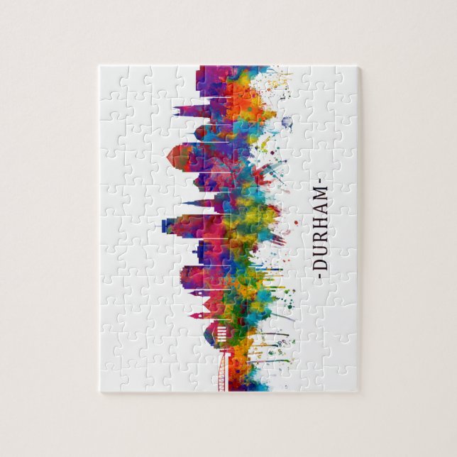 Quebra-cabeça Durham North Carolina Skyline (Vertical)