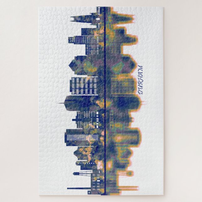 Quebra-cabeça Durham Skyline (Vertical)