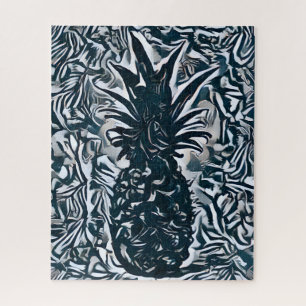 Quebra-cabeça Duro Abstrato de ananás colorida Fruta desafiador