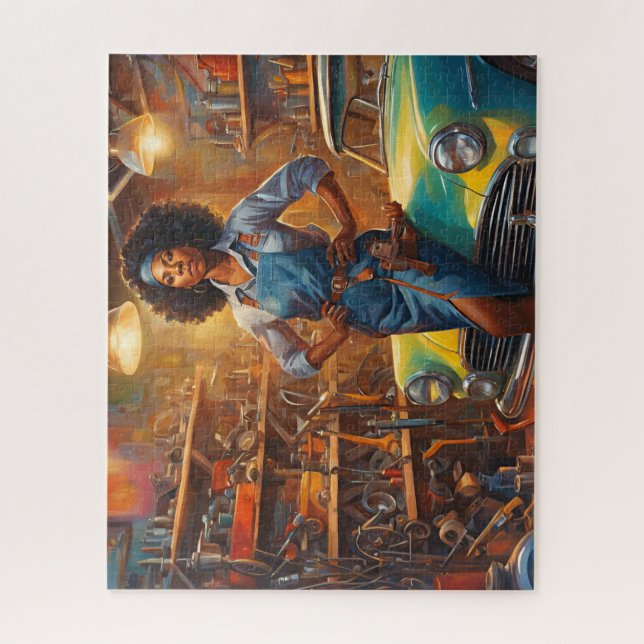 Quebra-cabeça Duro de trabalho no compro (Vertical)