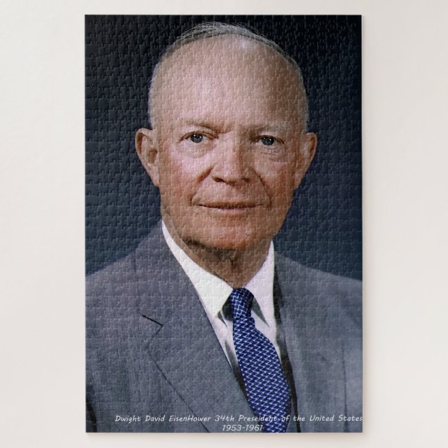 Quebra-cabeça Dwight D. Eisenhower 34º Presidente (Vertical)