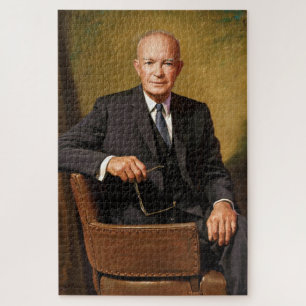 Quebra-cabeça Dwight Eisenhower Presidente da Casa Branca Retrat