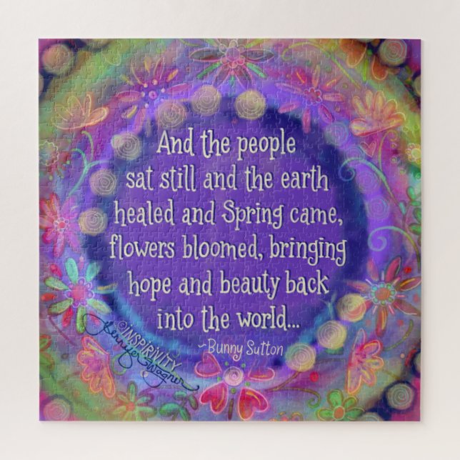 Quebra-cabeça E As Pessoas Ainda Citam Flores Roxas (Vertical)