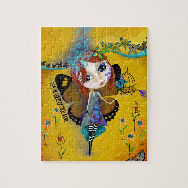 Quebra-cabeça É hora de voar - projetou inspirar (Vertical)