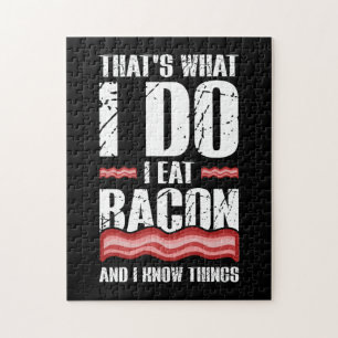 Quebra-cabeça É O Que Eu Como Bacon E Sei Coisas