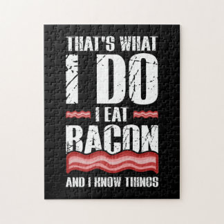 Quebra-cabeça É O Que Eu Como Bacon E Sei Coisas