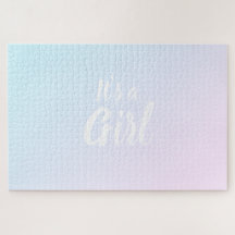 É uma garota cor-de-rosa azul, um gênero revelado