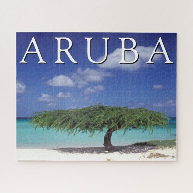 Quebra-cabeça Eagle Beach | Caribe, Aruba (Horizontal)