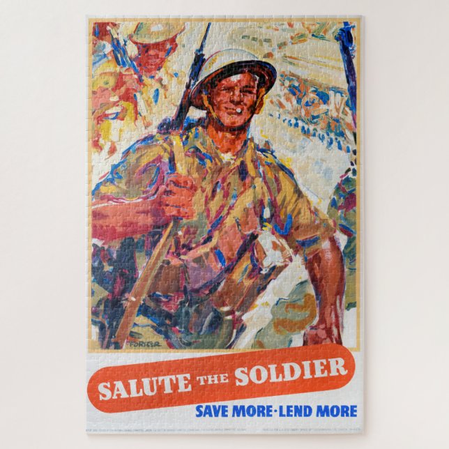 Quebra-cabeça Economize mais, Reprint do poster de guerra britân (Vertical)