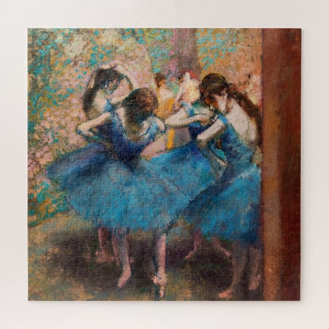 Quebra-cabeça Edgar Degas - Dançarinas em azul (Horizontal)