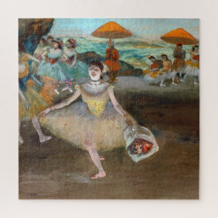 Quebra-cabeça Edgar Degas - Dançarino com Buquê, Banho com Palco