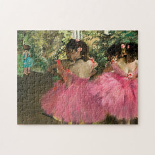 Quebra-cabeça Edgar Degas - Dançarinos a rosa