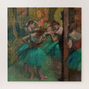 Quebra-cabeça Edgar Degas - Dançarinos, Rosa e Verde