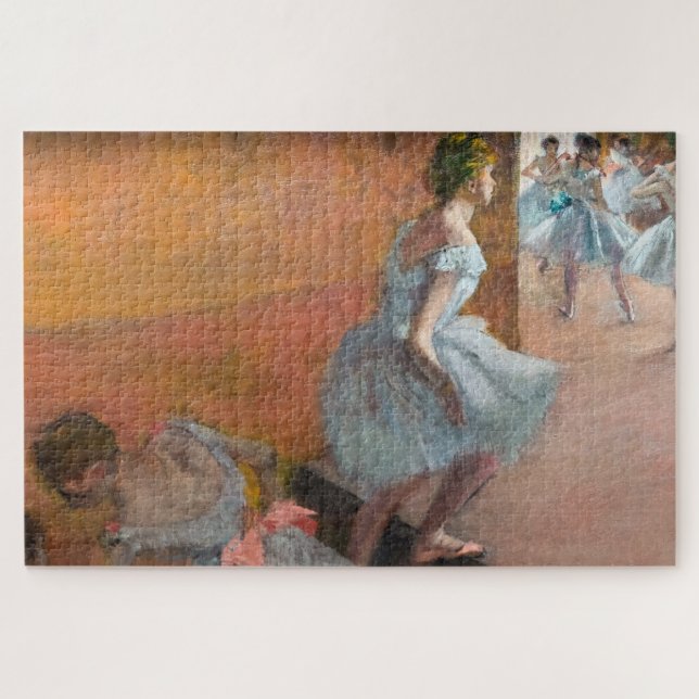 Quebra-cabeça Edgar Degas - Dançarinos Subindo uma Escada (Horizontal)