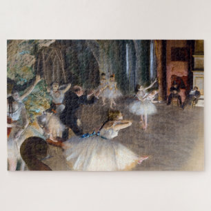 Quebra-cabeça Edgar Degas - O ensaio do Balé no palco