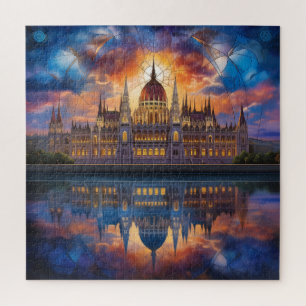 Quebra-cabeça Edifício do Parlamento Estilizado em Budapeste
