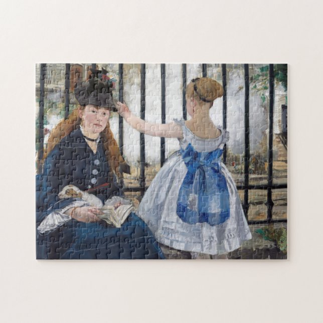 Quebra-cabeça Edouard Manet - A Ferrovia (Horizontal)