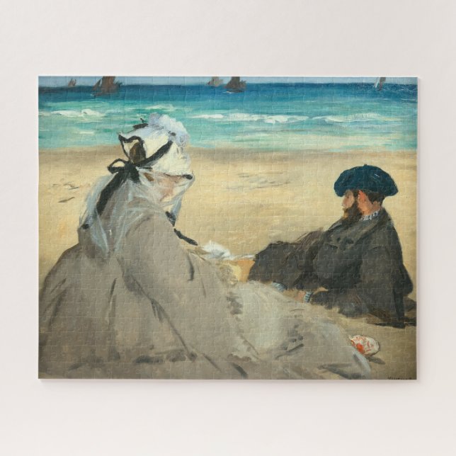 Quebra-cabeça Edouard Manet - Na Praia (Horizontal)