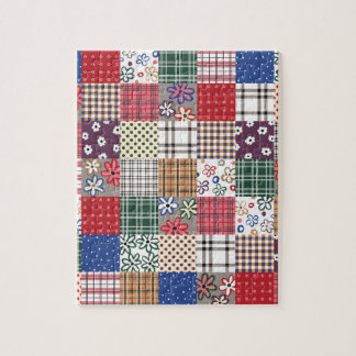 Quebra-cabeça Edredão de retalhos bonita do país