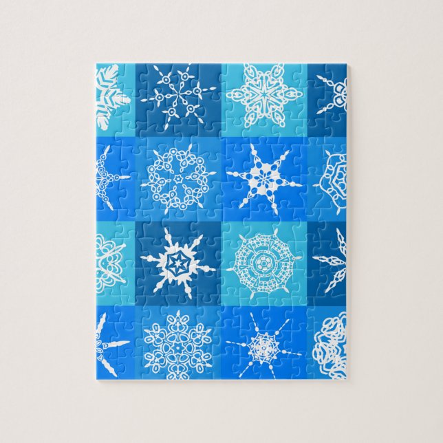 Quebra-cabeça Edredão do floco de neve (Vertical)