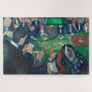 Quebra-cabeça Edvard Munch - A Mesa Roulette em Monte Carlo