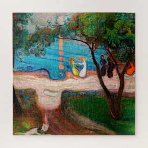 Quebra-cabeça Edvard Munch - dança na praia