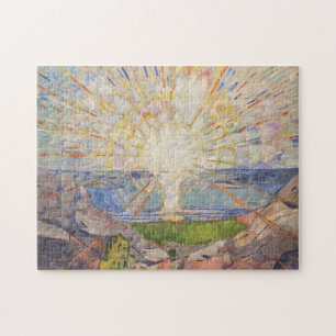 Quebra-cabeça Edvard Munch Mural Painting The Sun (Solen) (1911)