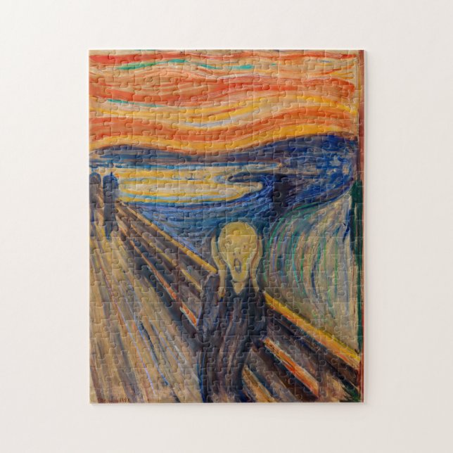Quebra-cabeça Edvard Munch - O Gritar 1893 (Vertical)