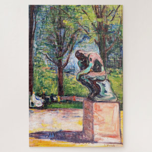 Quebra-cabeça Edvard Munch - O Pensador de Rodin