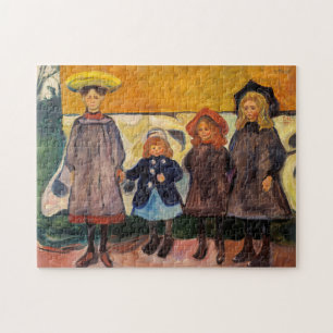 Quebra-cabeça Edvard Munch - Quatro Meninas em Asgardstrand