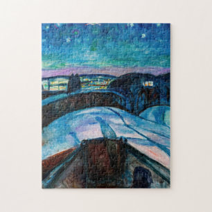 Quebra-cabeça Edvard Munch - Starry Night 1922