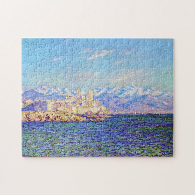 Quebra-cabeça Efeito da Tarde das Antibos Claude Monet (Horizontal)