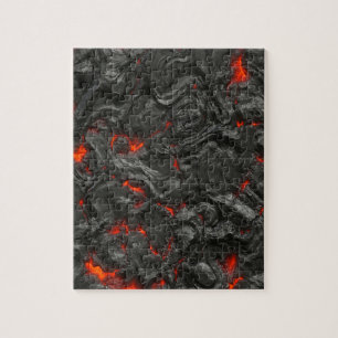 Quebra-cabeça efeito de fundo Lava vulcânico