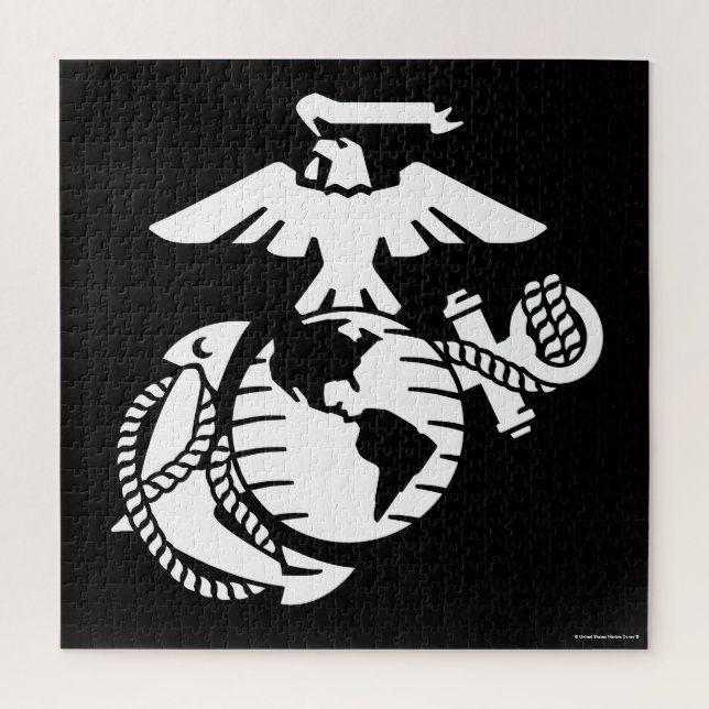 Quebra-cabeça EGA de uma cor - branco (Vertical)