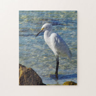 Quebra-cabeça Egret branco