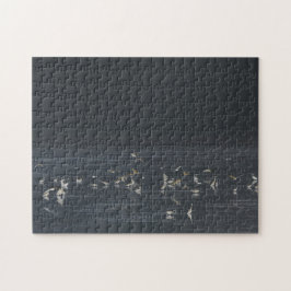 Quebra-cabeça Egrets No Oceano Azul Da Meia-Noite