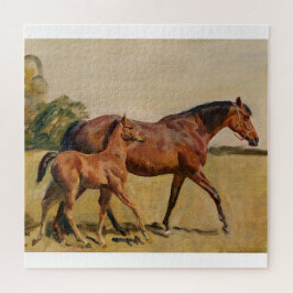 Quebra-cabeça Égua e potro por Munnings